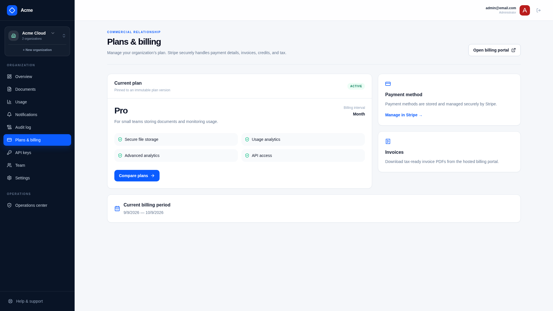 Active Subscription with Stripe Billing