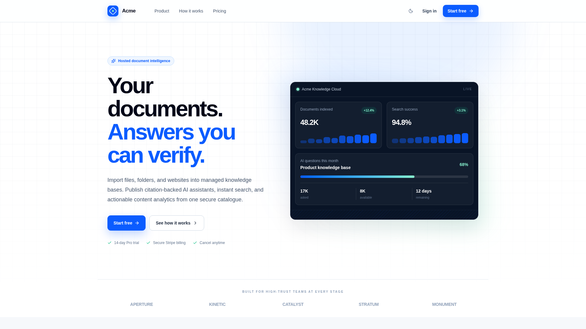 Next SaaS Landing Page
